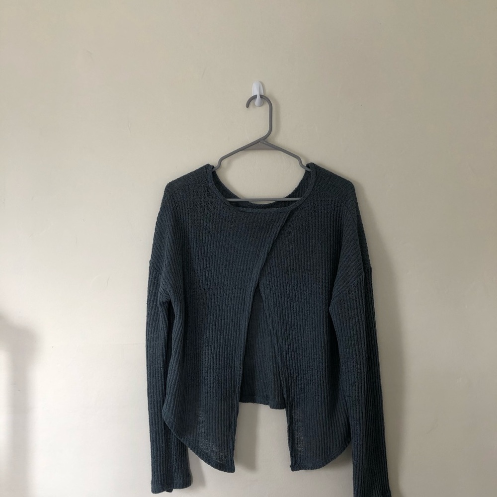 Open-back sweater